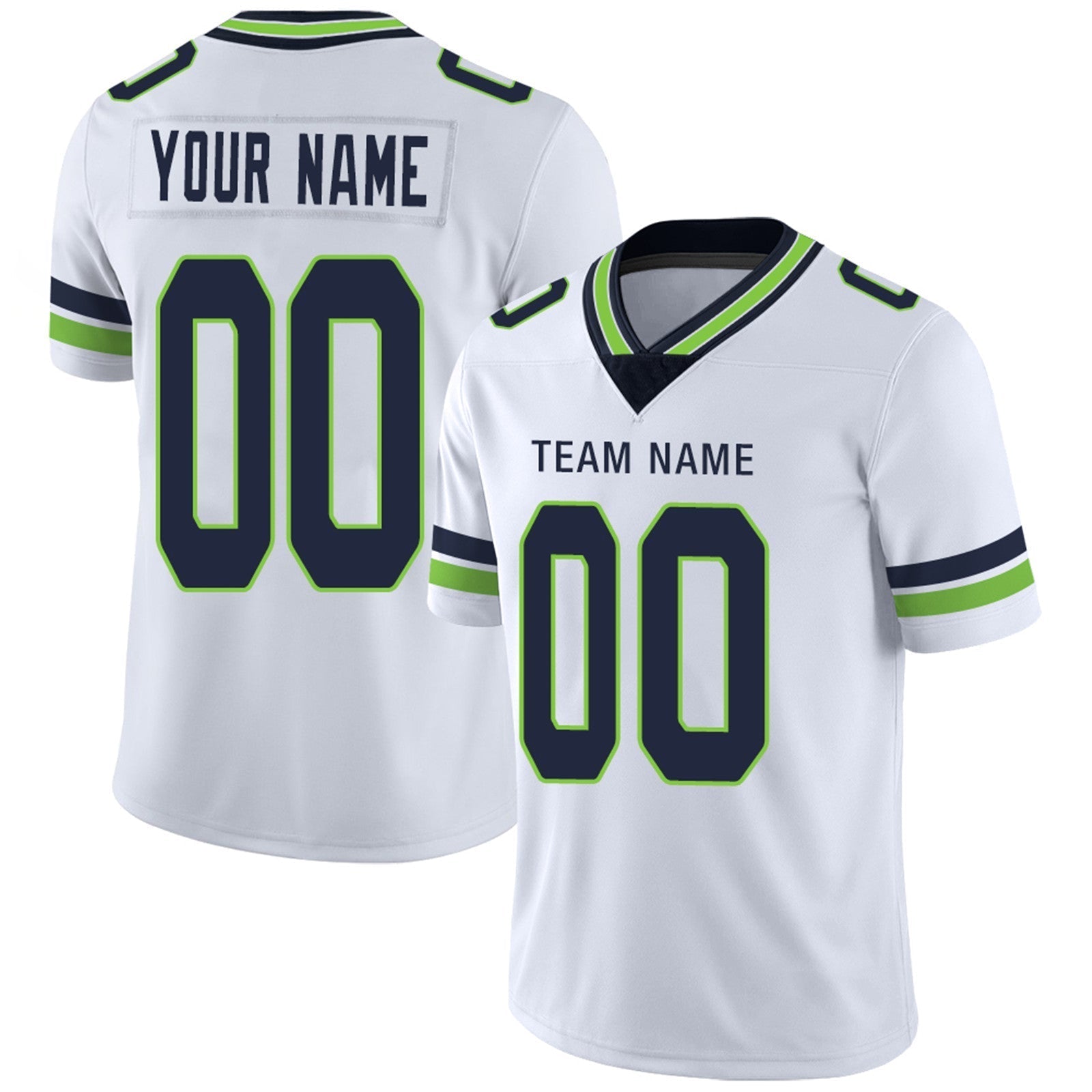 Custom Navy SEA Football Shirt Top