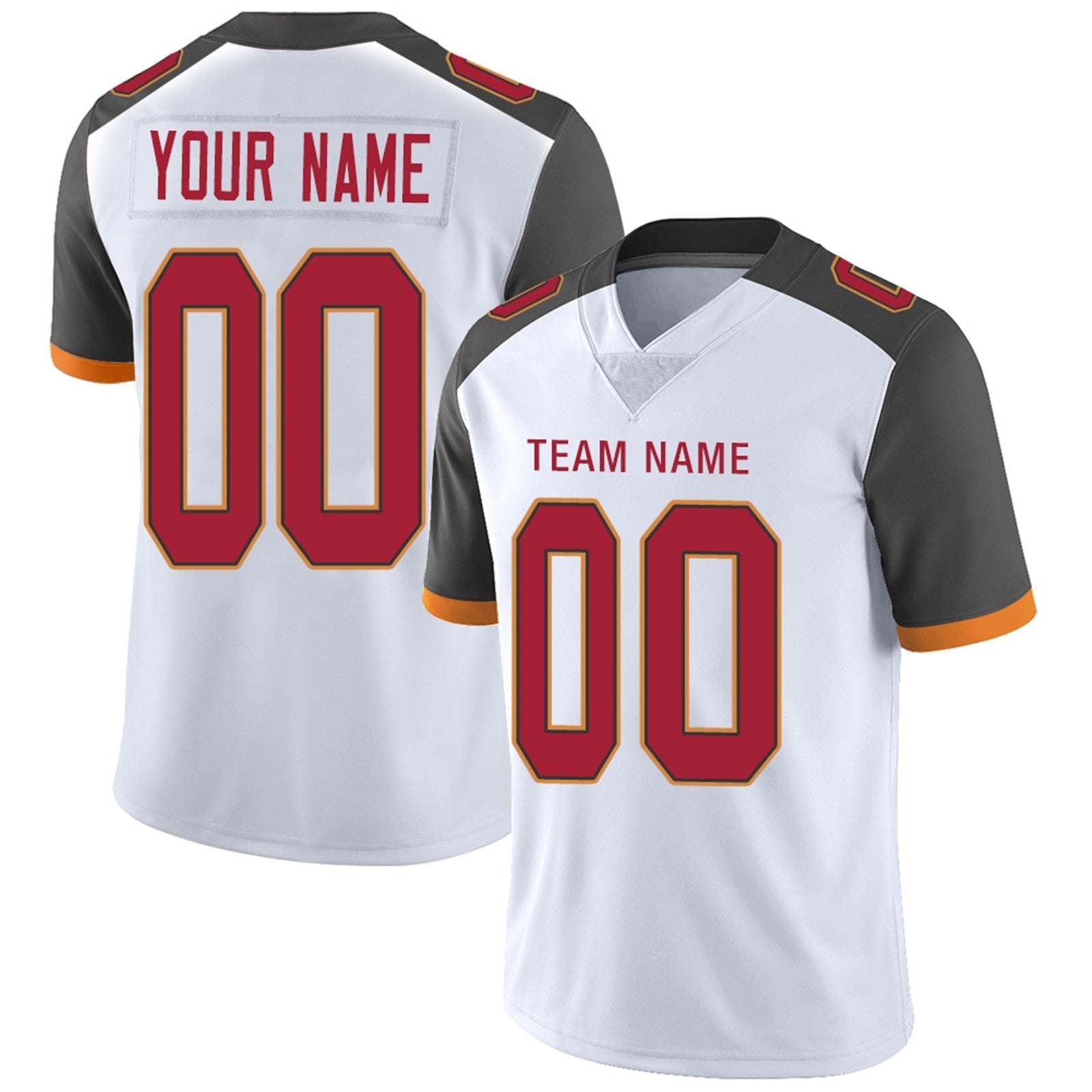 Custom Red TB Football Shirt Top