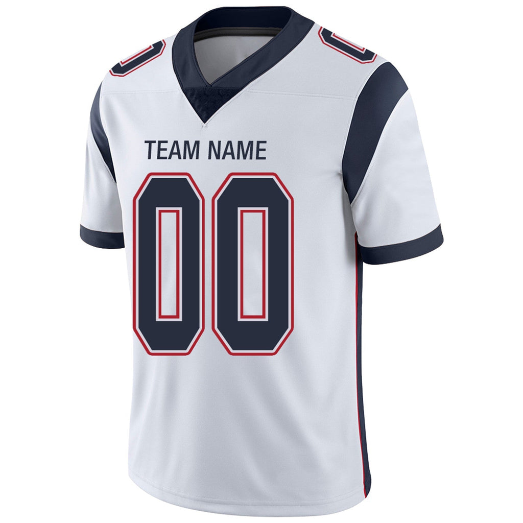 Custom Navy NE Football Shirt Top