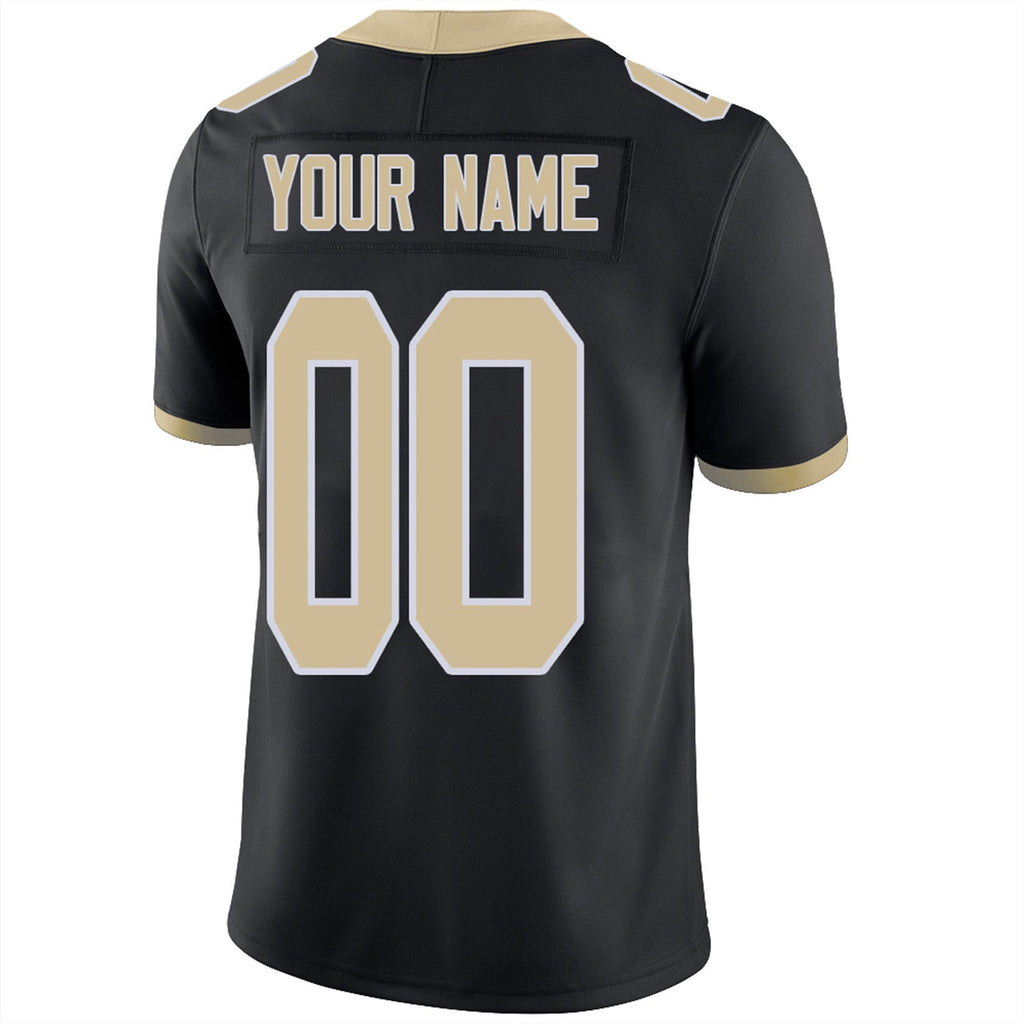 Custom Black NO Football Shirt Top