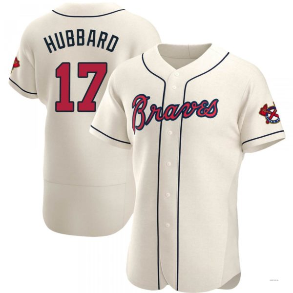 Custom #17 Cream ATL Baseball Shirt Top