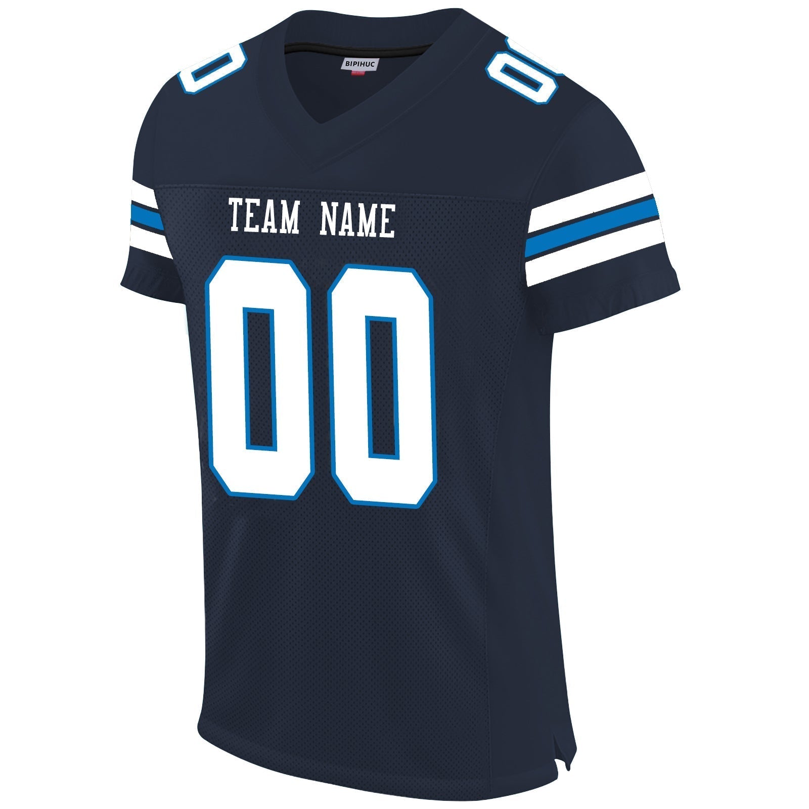 Custom Navy TEN Football Shirt Top