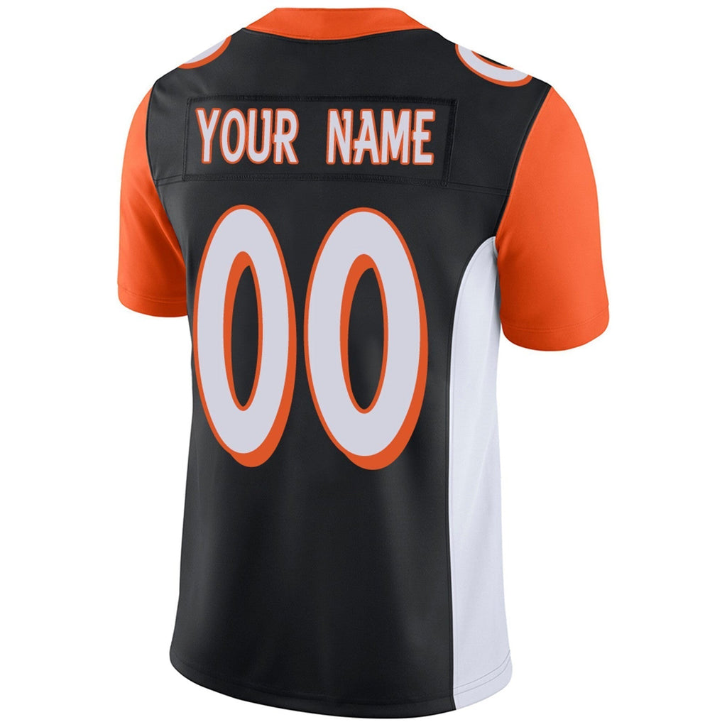 Custom Orange CIN Football Shirt Top