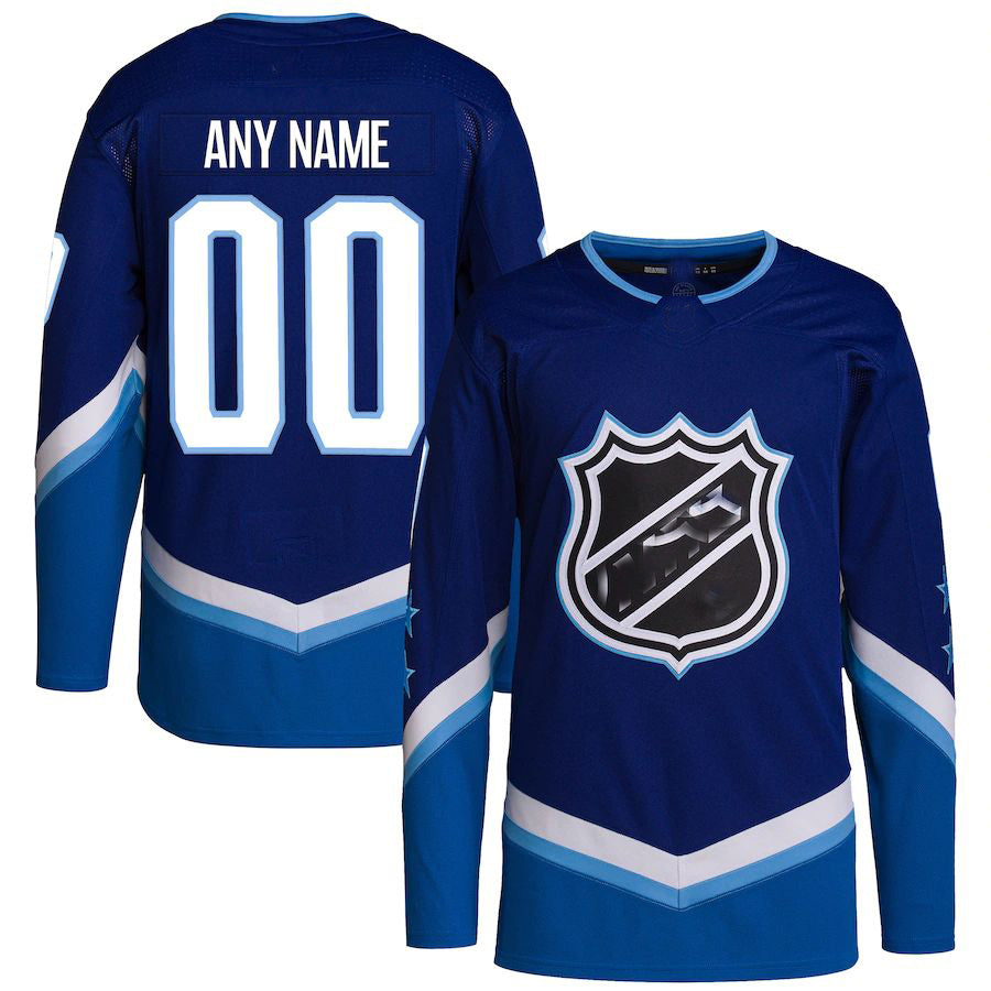 Custom Blue 2022 COL Hockey Shirt Top