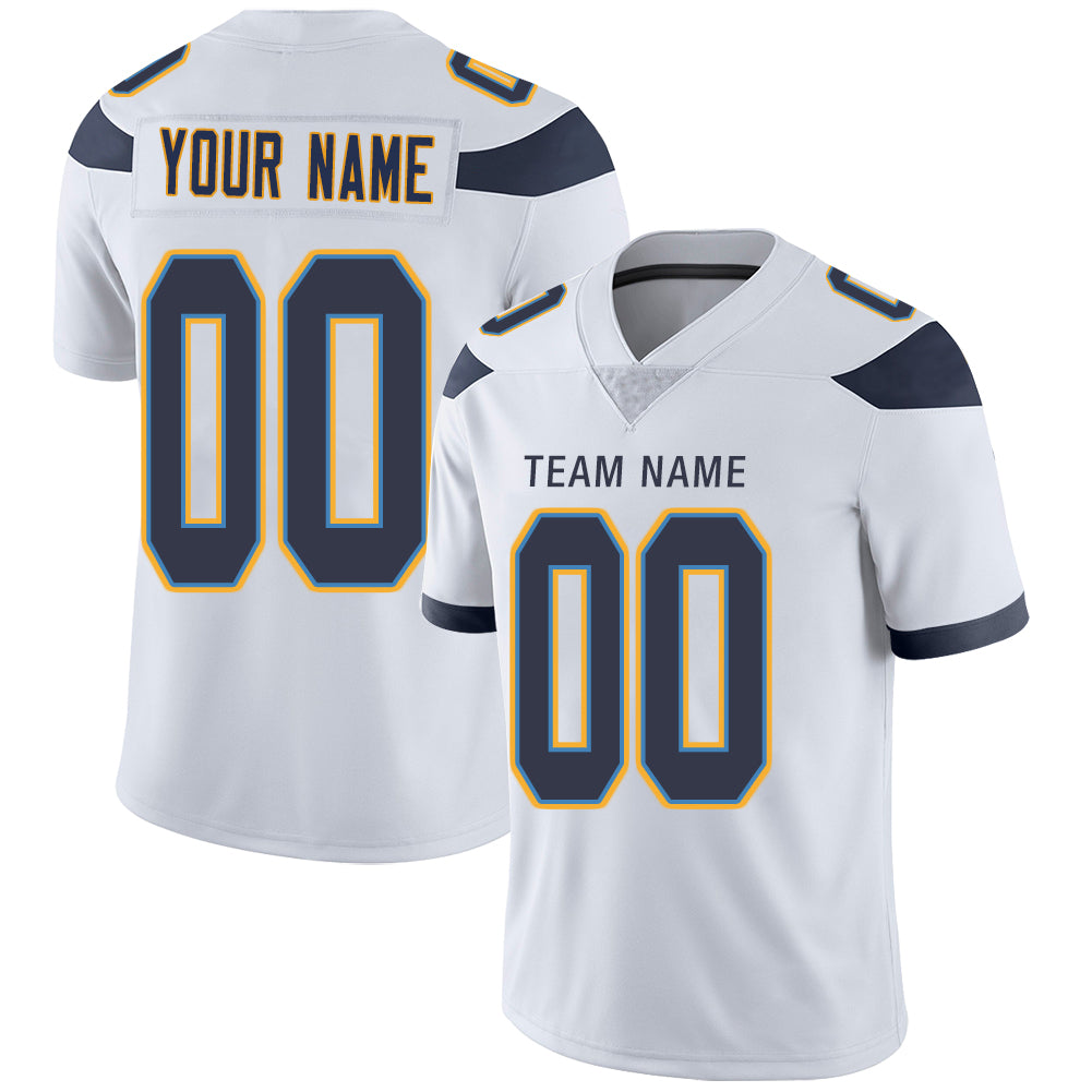 Custom White LAC Football Shirt Top