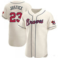 Custom #23 Cream ATL Baseball Shirt Top