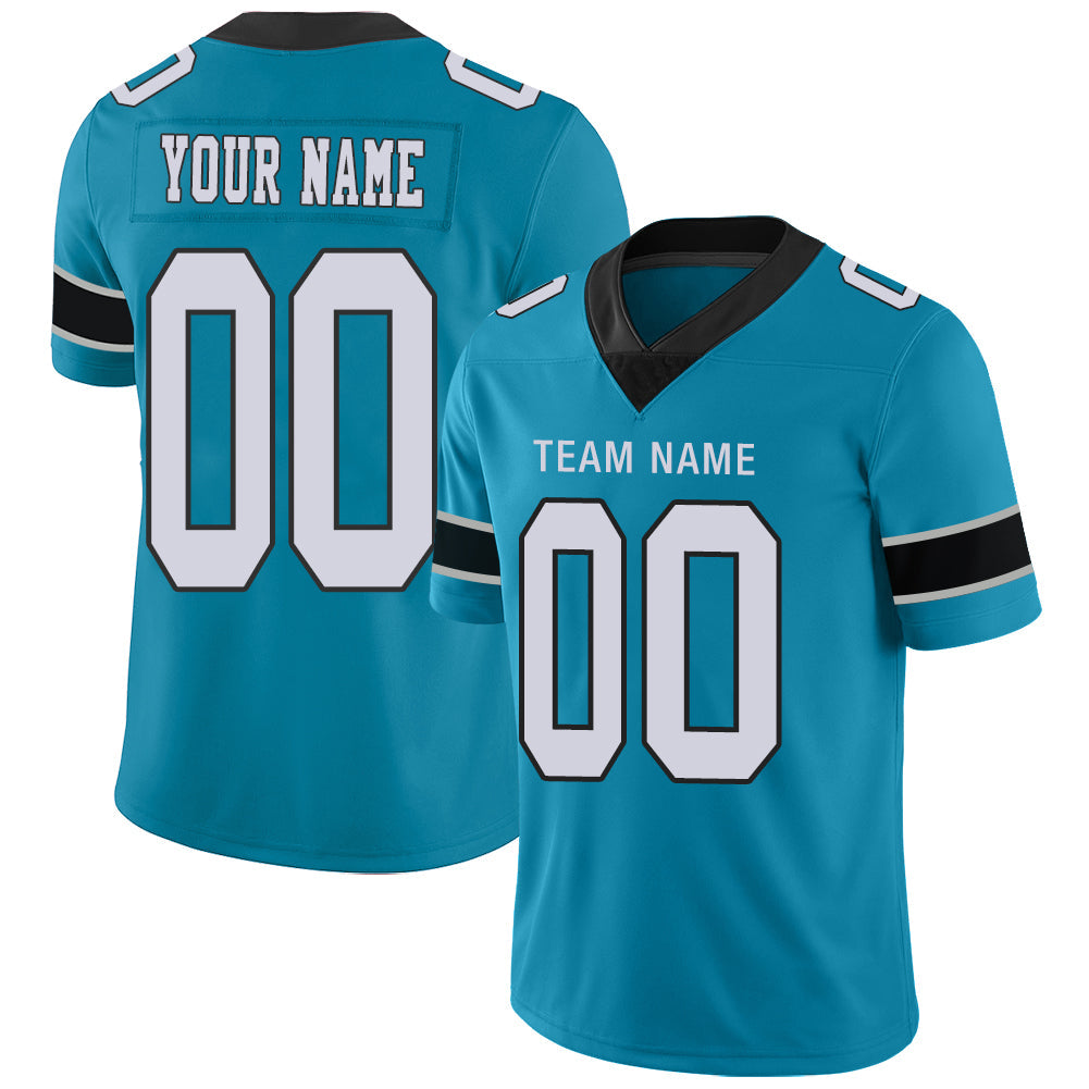 Custom Blue Football Shirt Top