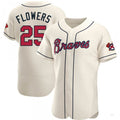 Custom #25 Cream ATL Baseball Shirt Top