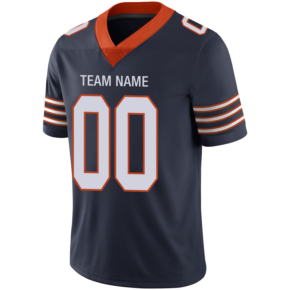 Custom Navy Football Shirt Top