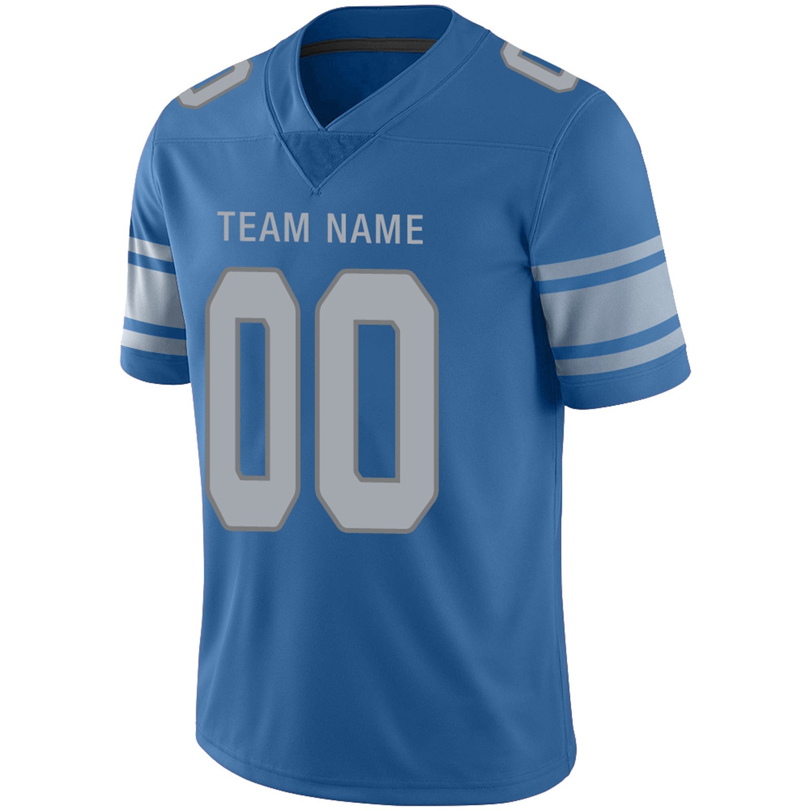 Custom Blue DET Football Shirt Top