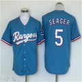 Custom #5 Blue LAD Baseball Shirt Top