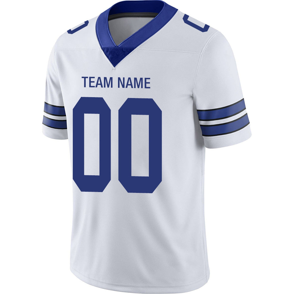 Custom Navy DAL Football Shirt Top