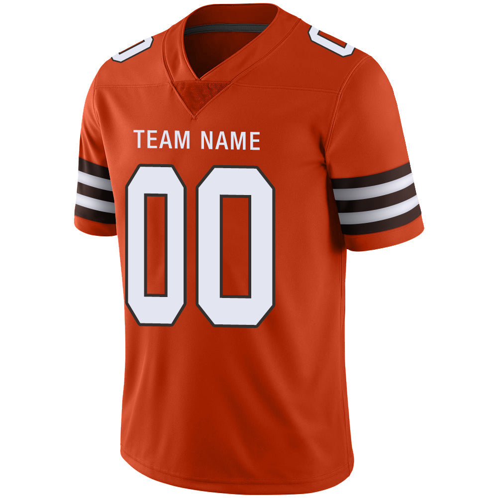 Custom Orange Football Shirt Top