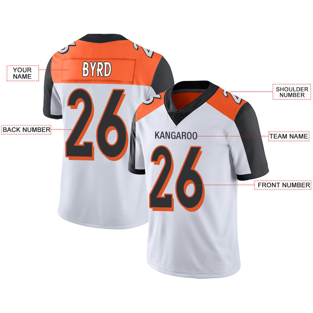 Custom White Football Shirt Top