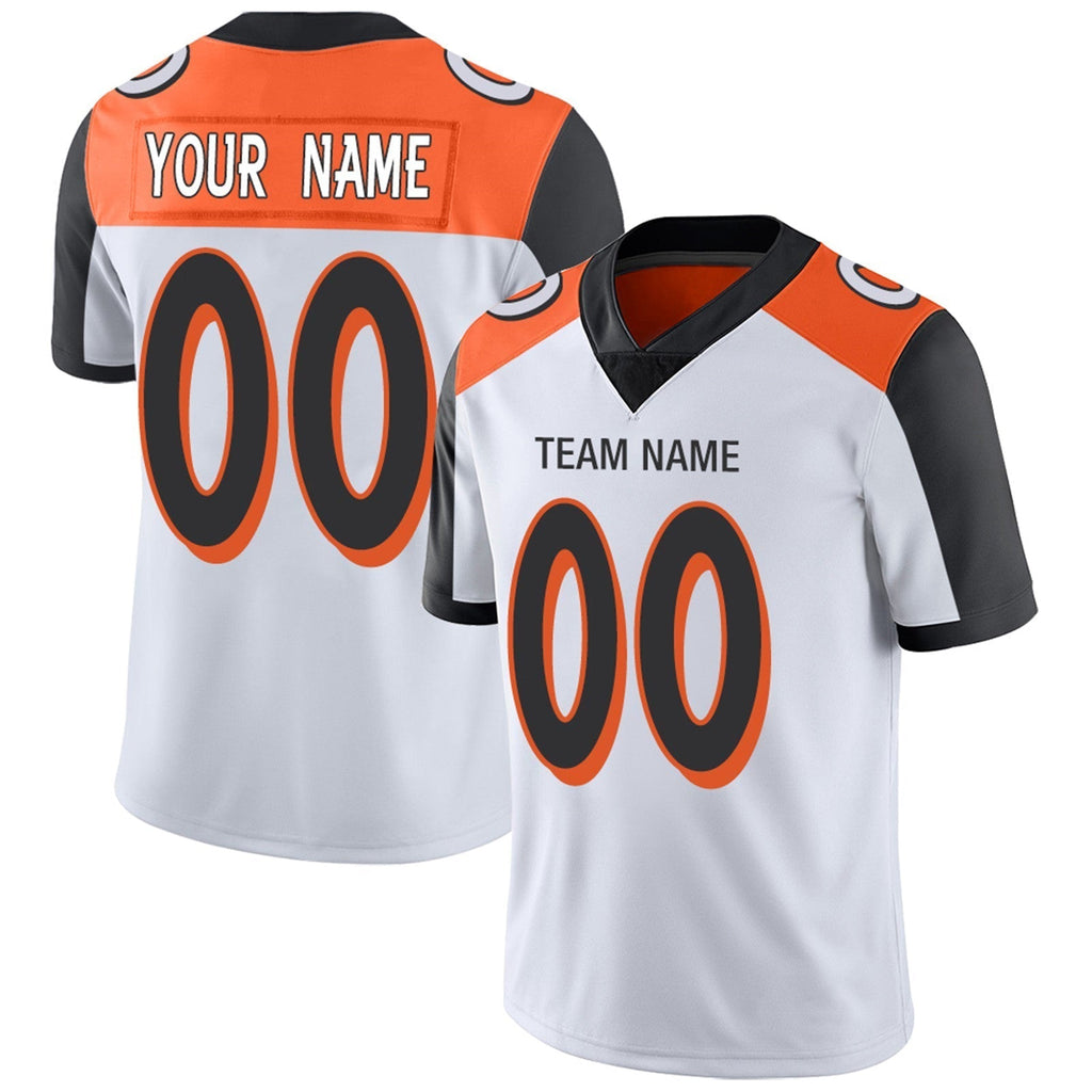 Custom Orange CIN Football Shirt Top