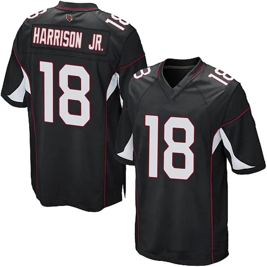 Custom #18 Black Football Shirt Top
