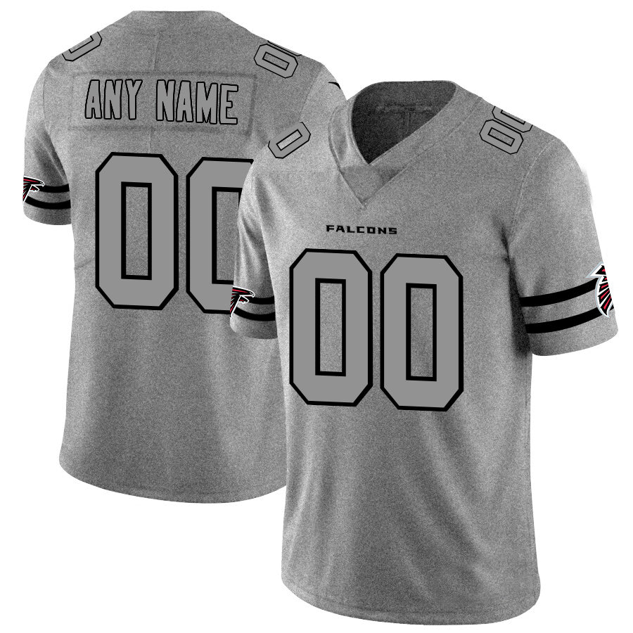 Custom Gray ATL Football Shirt Top