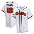 Custom #18 White 2022 ATL Baseball Shirt Top