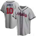 Custom #10 Gray ATL Baseball Shirt Top