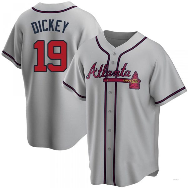 Custom #19 Gray ATL Baseball Shirt Top