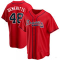 Custom #48 Red ATL Baseball Shirt Top