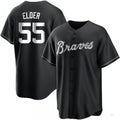 Custom #55 Black ATL Baseball Shirt Top