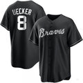 Custom #8 Black ATL Baseball Shirt Top