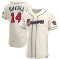 Custom #14 Cream ATL Baseball Shirt Top