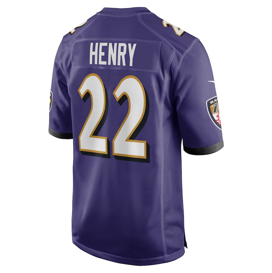 Custom #22 Purple BAL Football Shirt Top