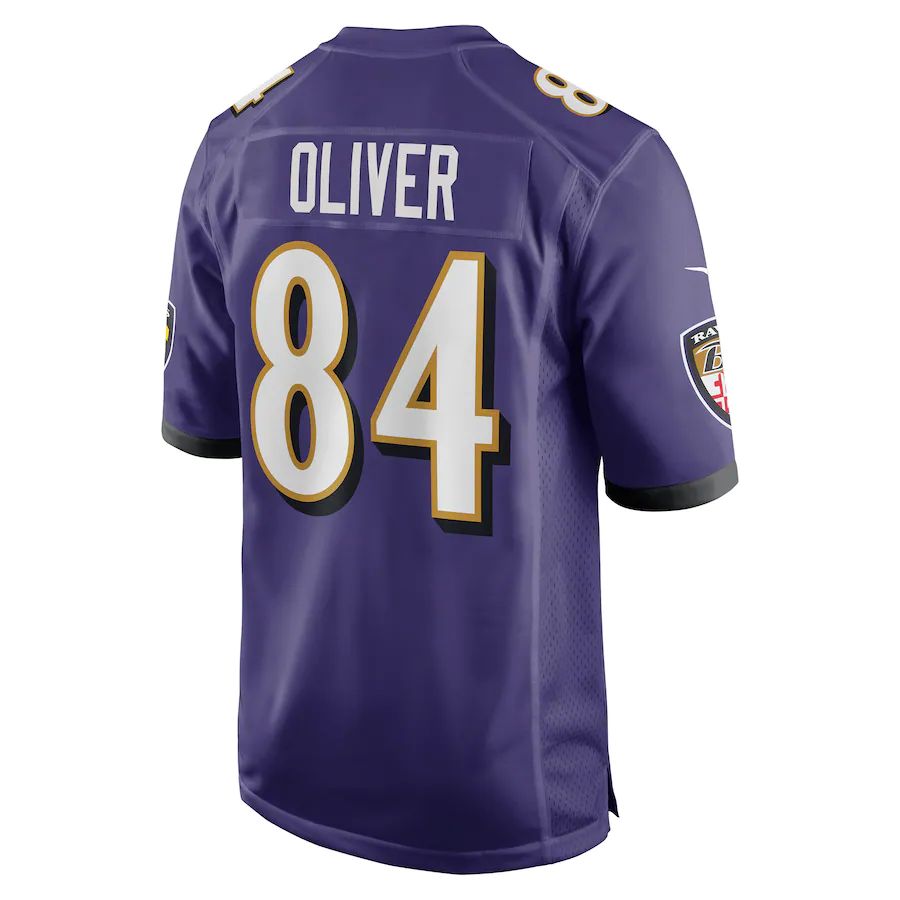 Custom #84 Purple BAL Football Shirt Top