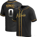 Custom #0 Black ATL Baseball Shirt Top