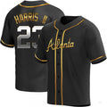 Custom #23 Black ATL Baseball Shirt Top