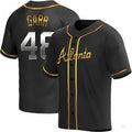 Custom #48 Black ATL Baseball Shirt Top