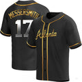 Custom #17 Black ATL Baseball Shirt Top