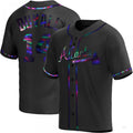 Custom #14 Black ATL Baseball Shirt Top