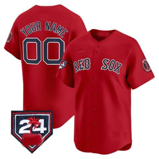 Custom B.Red Sox Spring Training Patch Vapor Premier Limited篓C Stitched Baseball Jerseys