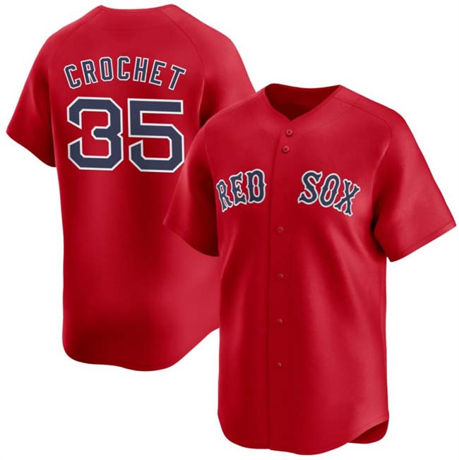 Custom #35 Red 2024 BOS Baseball Shirt Top