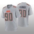 Custom #90 Gray CLE Football Shirt Top