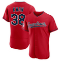 C.Guardians #38 Steven Kwan Player Red Limited Elite Baseball Jerseys