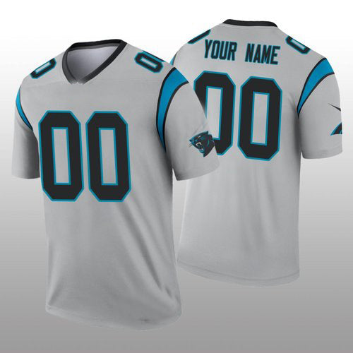Custom Silver Football Shirt Top