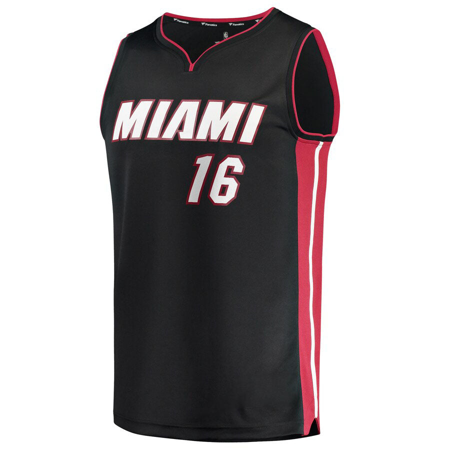 Custom #16 Black 2021 MIA Basketball Shirt Top