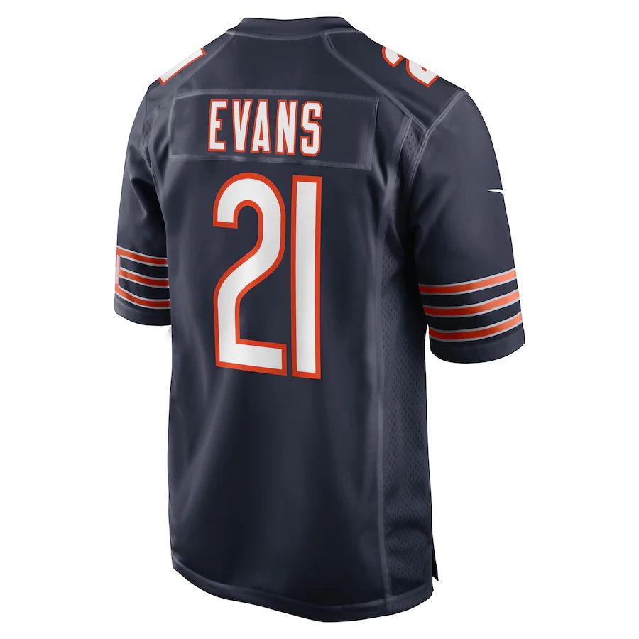 Custom #21 Navy CHI Football Shirt Top