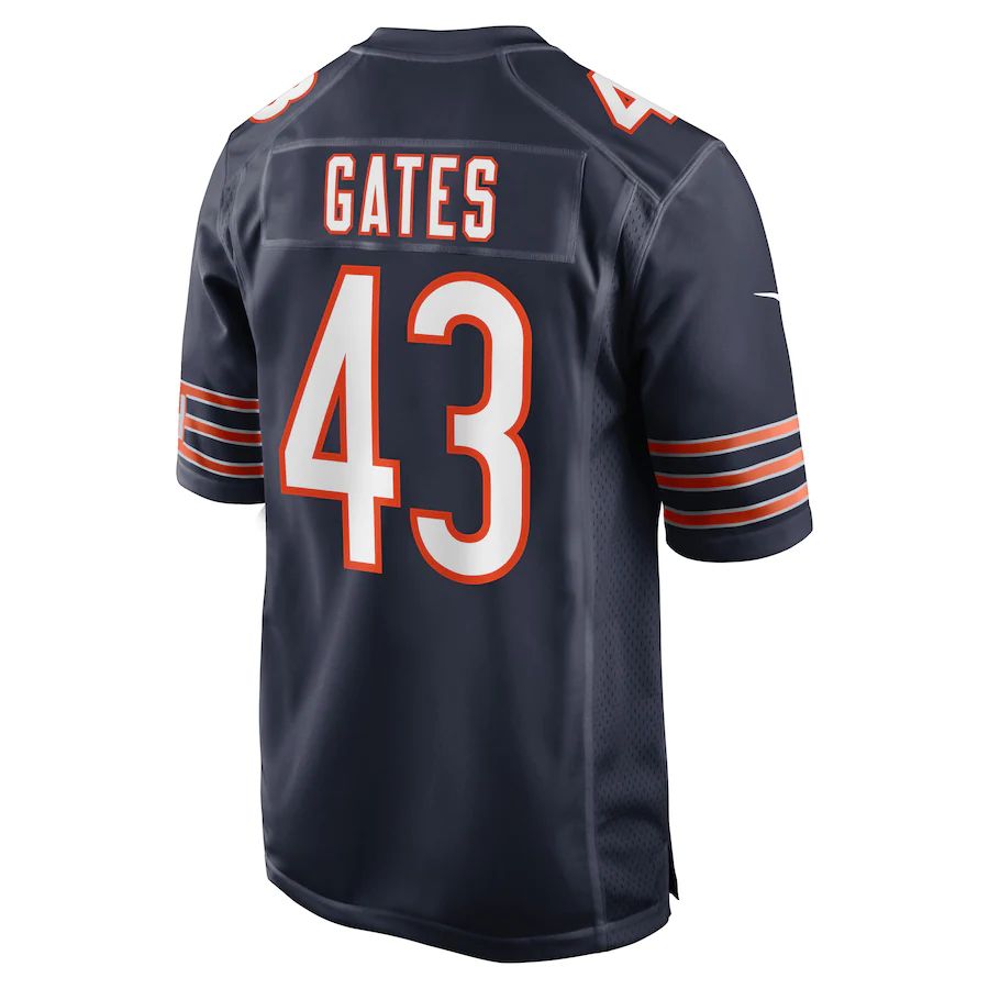 Custom #43 Navy CHI Football Shirt Top