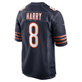 Custom #8 Navy CHI Football Shirt Top