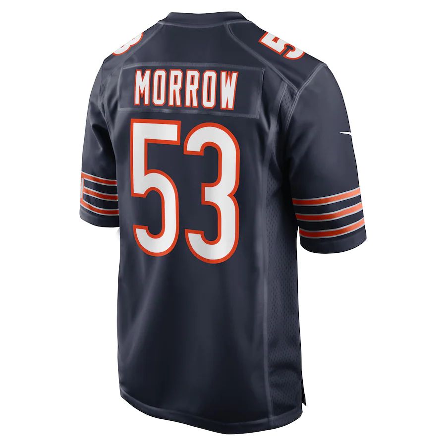 Custom #53 Navy CHI Football Shirt Top