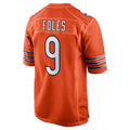 Custom #9 Orange CHI Football Shirt Top