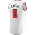 Custom #8 White 2019 CHI Basketball Shirt Top