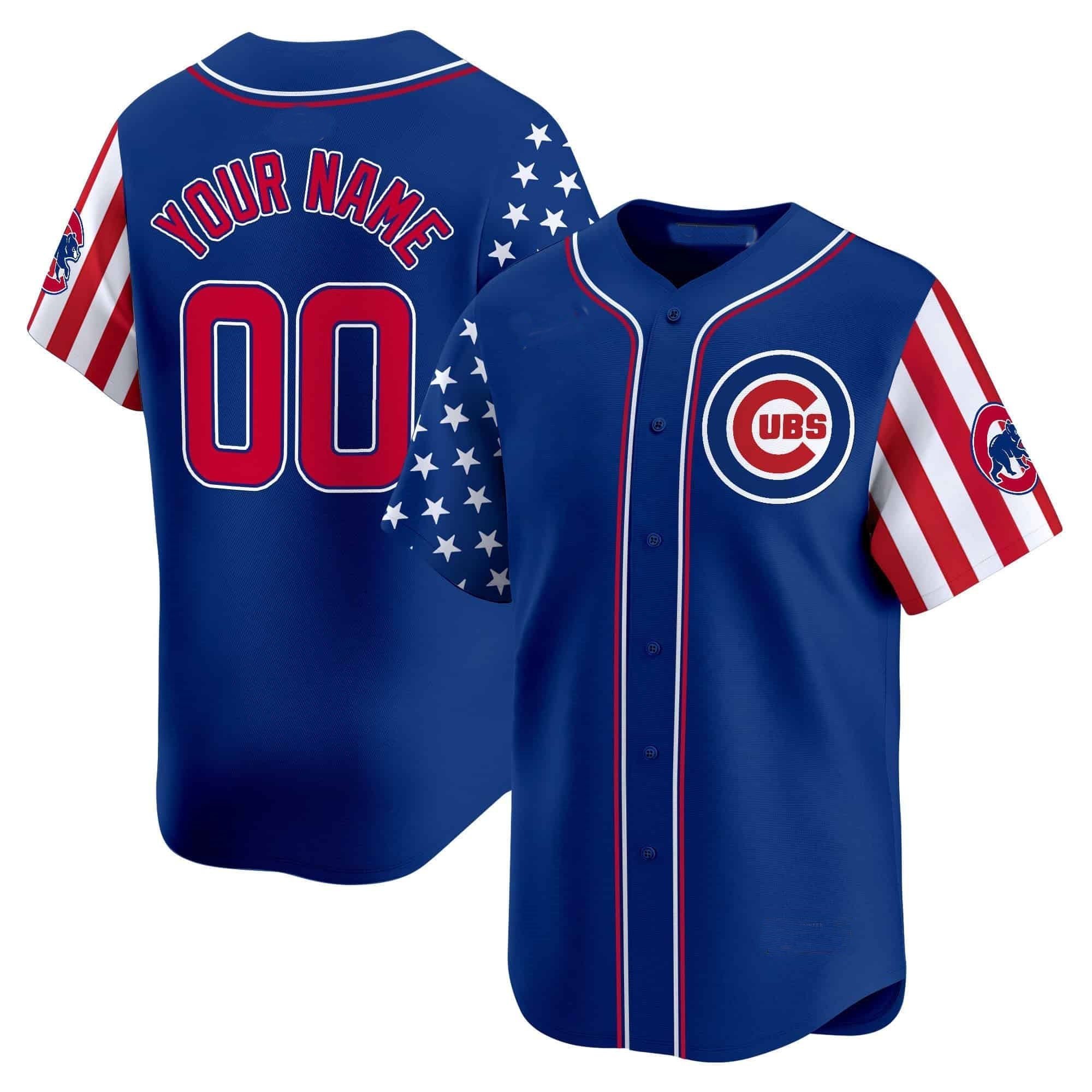 Custom C.Cubs Independence Day Vapor Premier Limited篓C All Stitched Baseball Jerseys