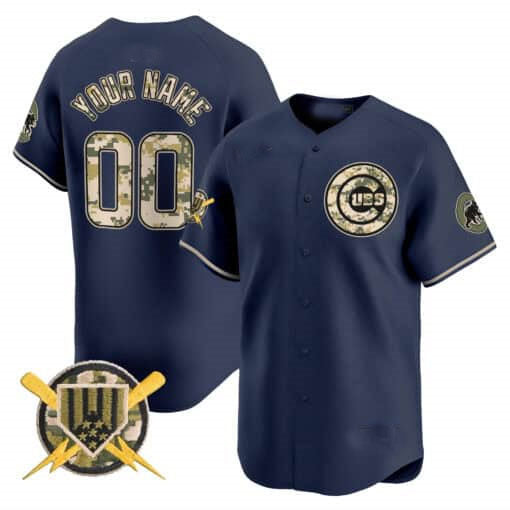 Custom C.Cubs Armed Forces Day Vapor Premier Limited篓C Stitched Baseball Jerseys