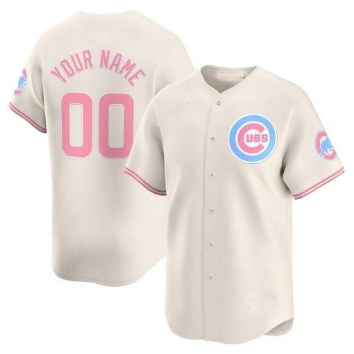 Custom C.Cubs Bubblegum Pink Vapor Premier Limited篓C Stitched Baseball Jerseys